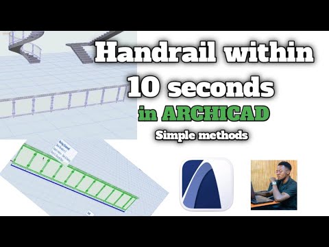 How to model handrail in Archicad