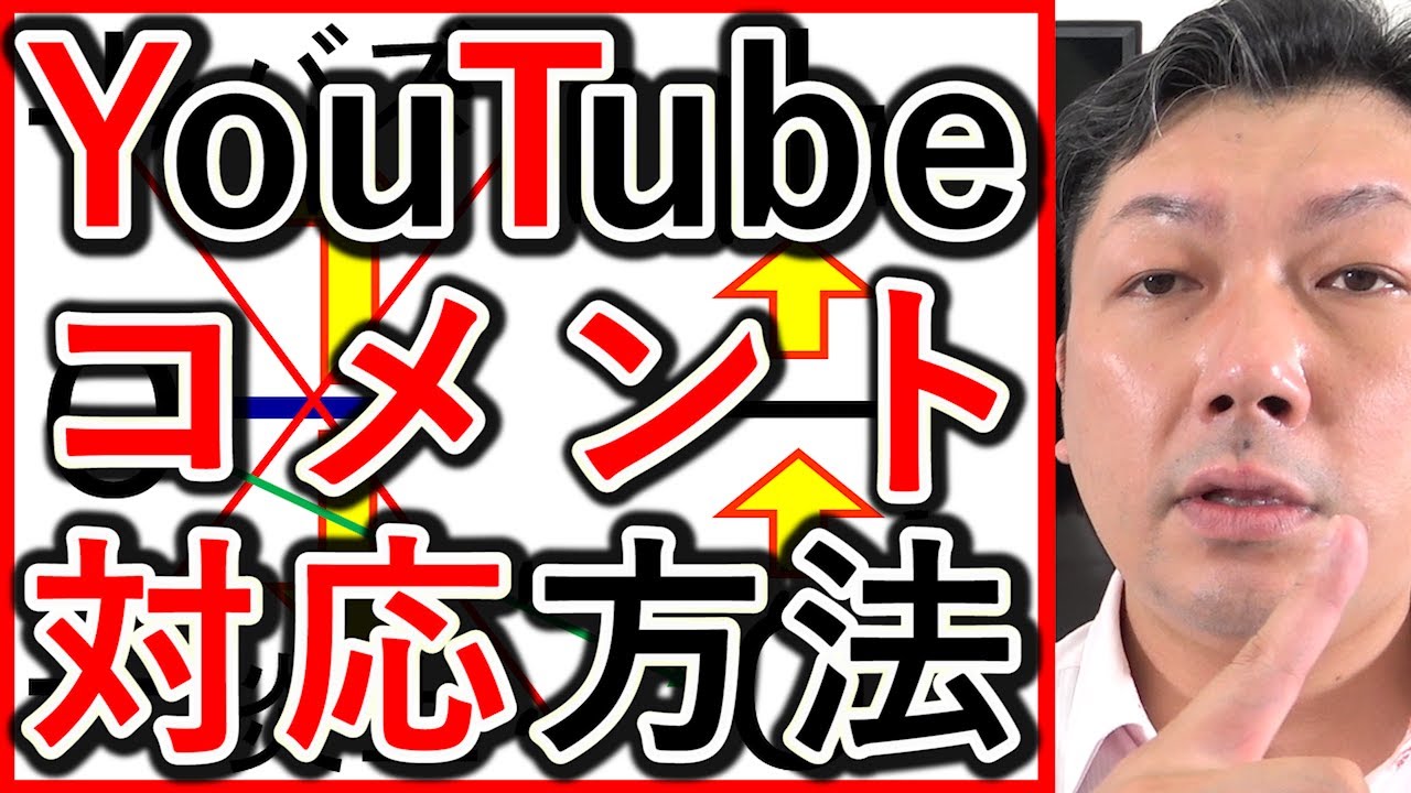 YouTubeの悪いコメントや口コミの対応方法を解説する動画のサムネイル