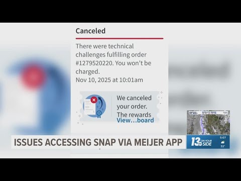 Some have issues accessing SNAP funds via the Meijer app
