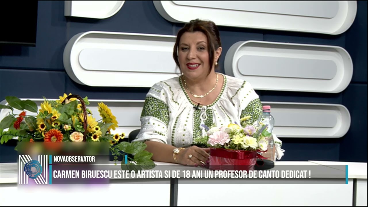 Carmen Biruescu este o artista si de 18 ani un profesor de canto dedicat !Astazi se mandreste cu cateva nume importante din muzica populara si de petrecere care au absolvit cursurile ei!