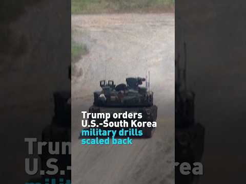 Trump orders Pentagon to scale back military drills with South Korea