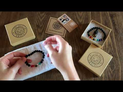 How to using a lava bead diffuser essential oil bracelet