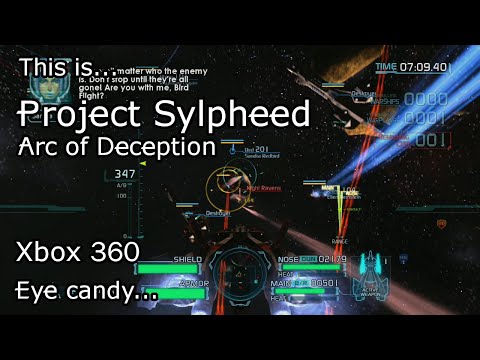This is Sylpheed: Arc of Deception for the Xbox 360