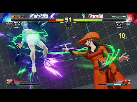 Street Fighter V: ChrisCCH (Sakura) VS Karoshi (Rose)