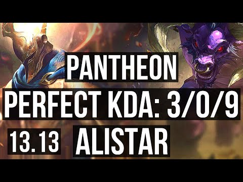 PANTH & Trist vs ALISTAR & Ashe (SUP) | 3/0/9, Rank 4 Panth | KR Challenger | 13.13