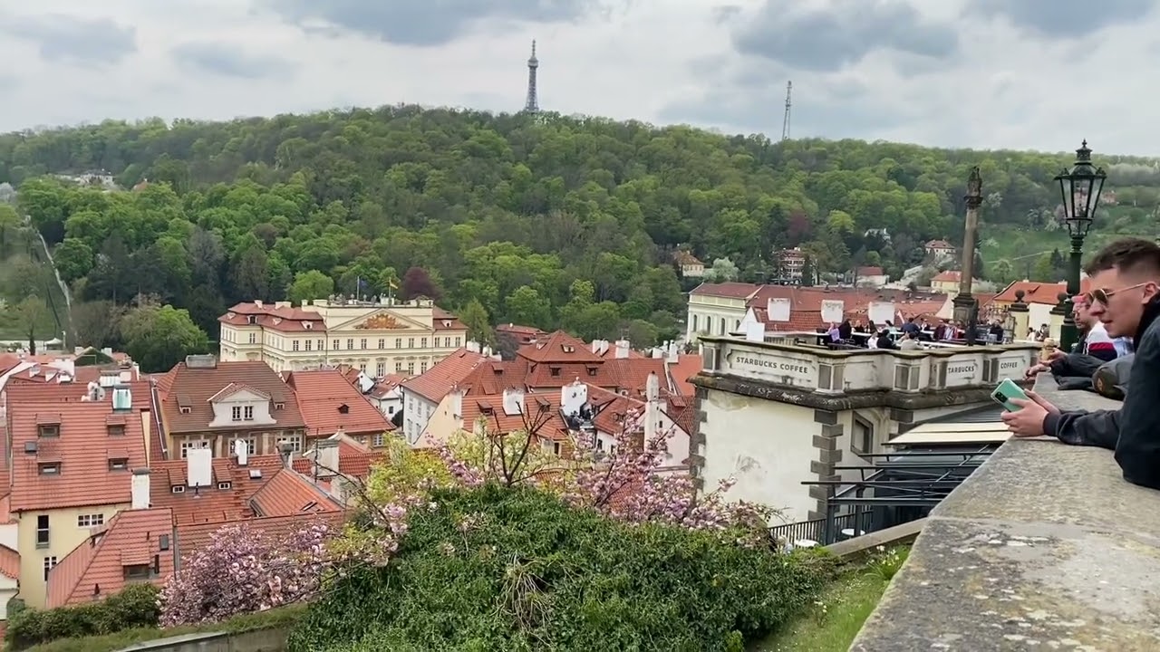 Catch a peek of Hradcany Square.