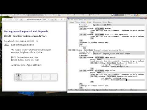 OrgMode E02S03: Customized agenda views