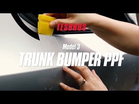 Tesla Model 3 DIY Rear Trunk PPF Installation Instructions