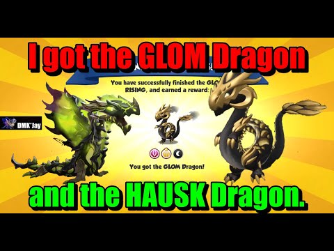 I got the GLOM Dragon and the HAUSK Dragon.  - Dragon Mania Legends - (DMK*Jay) 드래곤 매니아 레전드