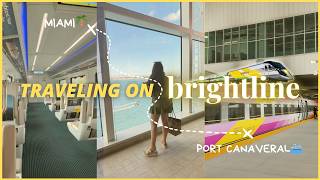 Brightline train to Port Canaveral💛 Star of the Seas cruise embarkation day!