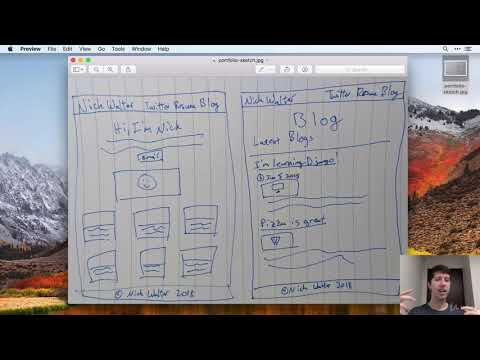 Django 2.2 & Python | Site 2 | Personal Portfolio | 2 Sketch