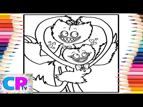 Kissy Missy and Huggy Wuggy Coloring Pages/Unknown Brain - Inspiration (feat. Aviella) [NCS Release]