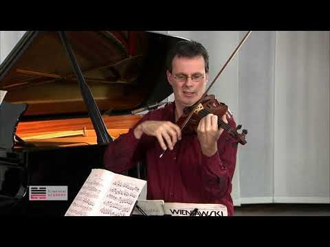VIOLIN MASTERCLASS WIENIAWSKI VIOLIN CONCERTO - HOW TO PLAY OCTAVES - RUDOLF KOELMAN excerpt