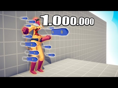 1.000.000 DAMAGE KNIFE vs UNITS - TABS | Totally Accurate Battle Simulator 2023