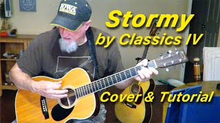 STORMY by Classics IV - Cover/Tutorial by Ed Harp w Martin OM35