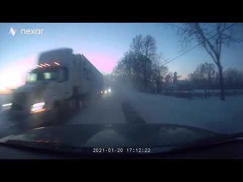 Car in ditch/Meiborg Semi Drifts Trailer