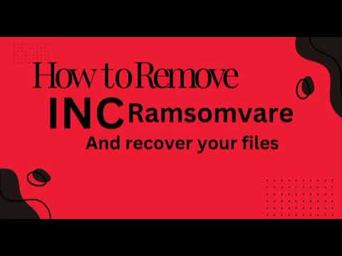 How to Remove INC Ransomware(.INC) File Virus with Inc Ransom Decryptor | #IncRansomDecryptor | #inc
