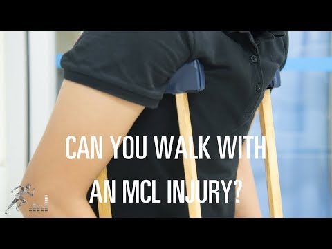 Can I walk with an MCL injury?
