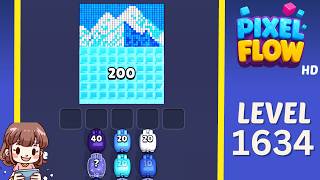 Pixel Flow Level 1634 Solution Walkthrough
