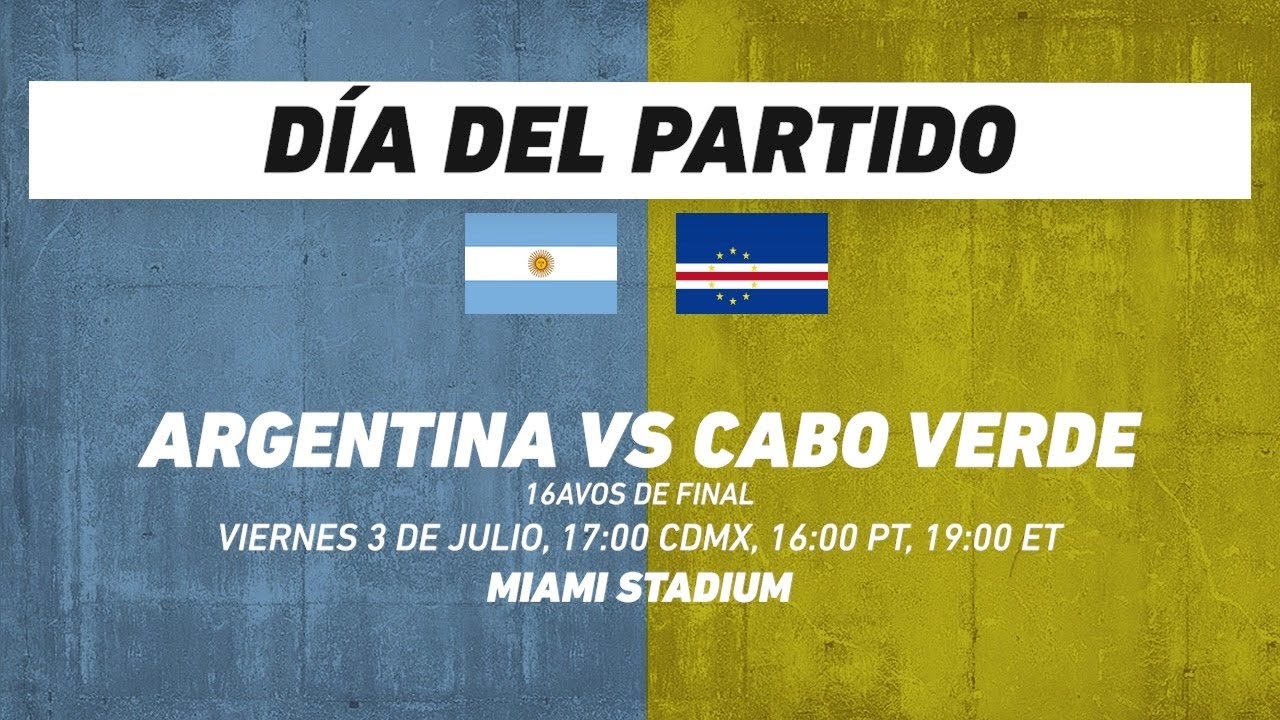 Argentina vs Cabo Verde, frente a frente: Futbol