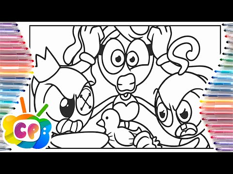 Mommy long legs Coloring pages /Blue Rainbow Friends vs Player/Tobu - Candyland [NCS Release]