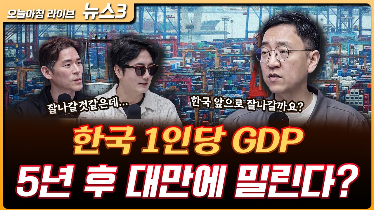 대만에 뒤처지는 한국 GDP...5년 뒤 1만 달러 격차 | 권순우 삼프로TV 취재팀장 [뉴스3]