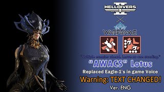 [Helldivers 2 MOD] Lotus (from Warframe)Voice replaces Eagle-1