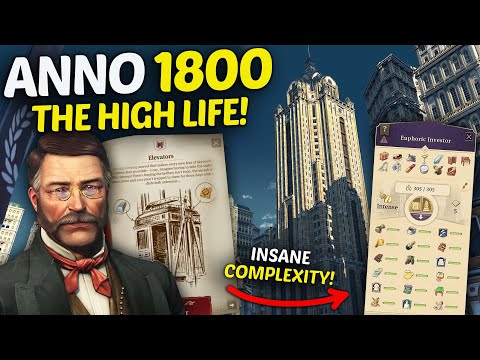 ANNO 1800 - All HIGH LIFE Features & Pedestrian Zone! - Gameplay Review