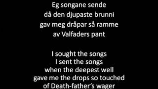 Wardruna - Helvegen (Norsk &amp; English lyrics)