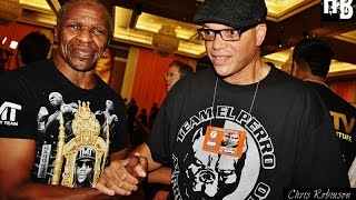 Virgil Hunter and Floyd Mayweather Sr. talk Hopkins vs. Kovalev and show respect to one another
