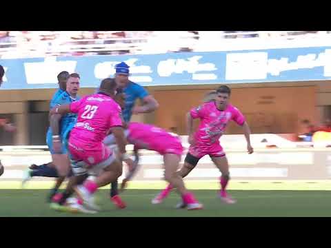 TOP 14 - Essai de Stuart HOGG (MHR) - Montpellier Hérault Rugby - Stade Français Paris