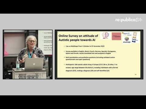 Video Thumbnail: re:publica 2024: Imke Heuer - AIRA - Artificial Intelligence and the Rights of Autistic People