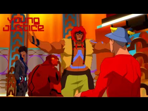 Young Justice season 4 Episode 20 Big Bear Joins The Conference Meeting Scene | Young Justice 4x20