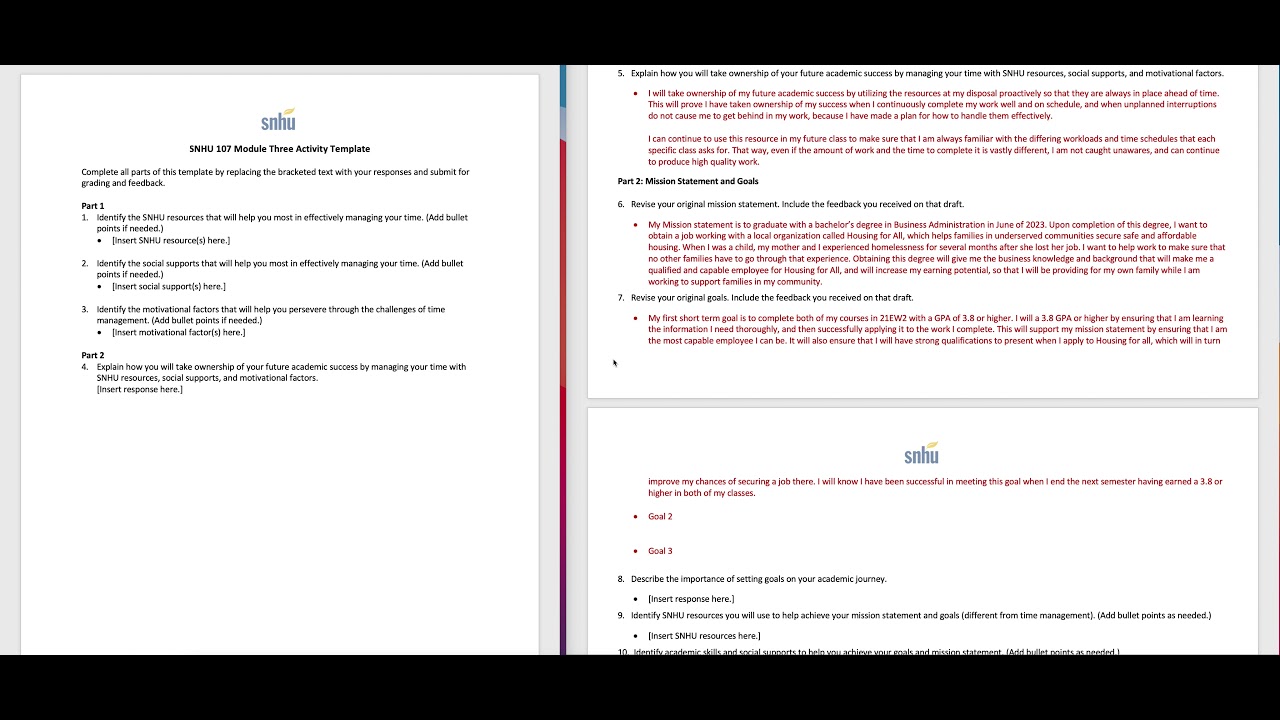 SNHU-107 Final Project Walk-Through