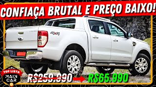 5 MELHORES PICAPES MÉDIAS USADAS para COMPRAR ainda em 2025 | BOAS e BARATAS 🔥