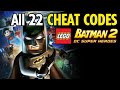 Lego Batman 2 DC Super Heroes All 22 Cheat Codes Showcase