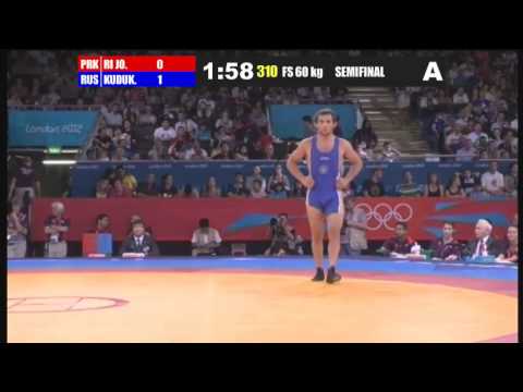 SEMIFINAL Freestyle 60 Kg (PRK) Jong Myong RI (RUS) Besik KUDUKHOV