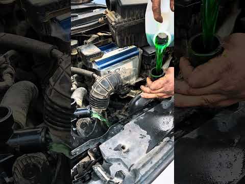 Radiator Refill Process #AutomotiveTips #MechanicLife #CarHacks #AutoEducation #DIYMechanic