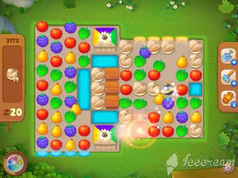 Gardenscapes gameplay level 3173! NO BOOSTERS USED!