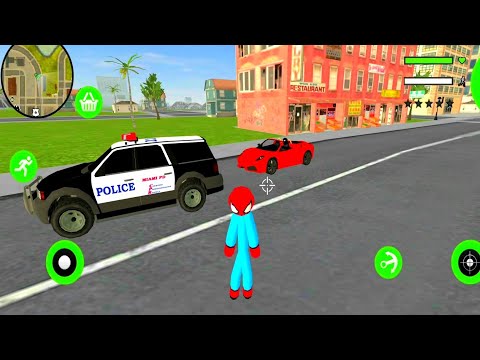 Police Stickman Simulator #4 - Spider Policeman Officer 3D - Android Gameplay