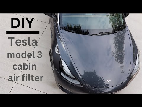 How To Easily Replace ● Cabin Air Filter On Tesla Model 3 !