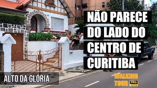 Caminhando em Curitiba no Bairro Alto da Glória do lado do Centro - Walking Tour Parana Brazil