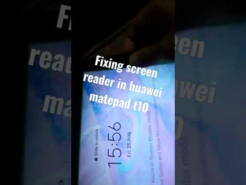 fixing screen reader in huawei matepad t8 #shorts