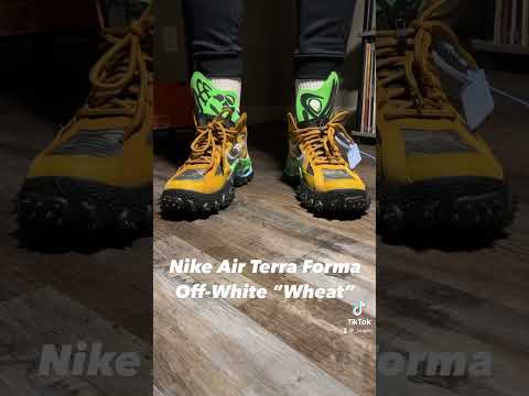 NIKE AIR TERRA FORMA X OFF-WHITE 🌾 VISUAL ON FEET! #shorts #offwhite #sneakers #shoes