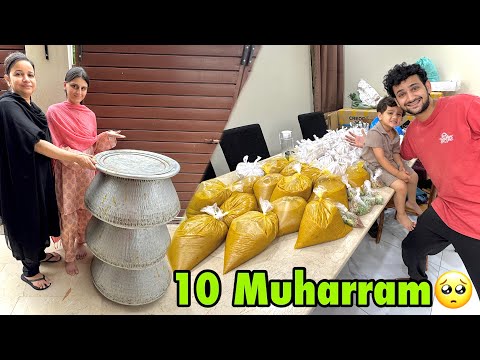 10 Muharram ko Kia ghar par boht Sara haleem😍 | niyaz distribution🤲🏻❤️