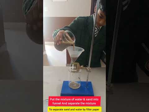 To separate sand and water by filter paper.#science #scienceexperiment #scienceandtechnology #scifi