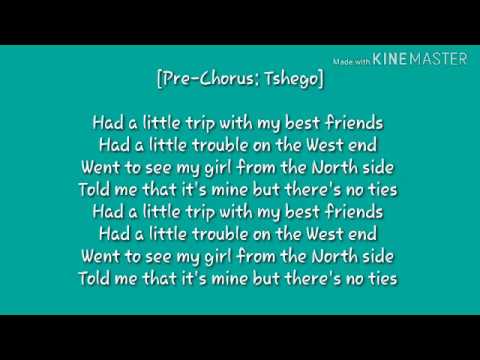 Tshego ft King Monada No ties official lyric video