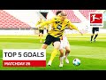 Top 5 Goals • Haaland, Gnabry & More | Gameday 26 - 2020/21