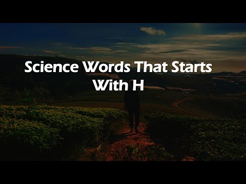 Science Words That Starts With H