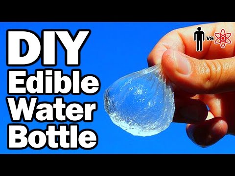 DIY Edible Water Bottles - Man Vs. Science #1 (w/Vsauce2) Video